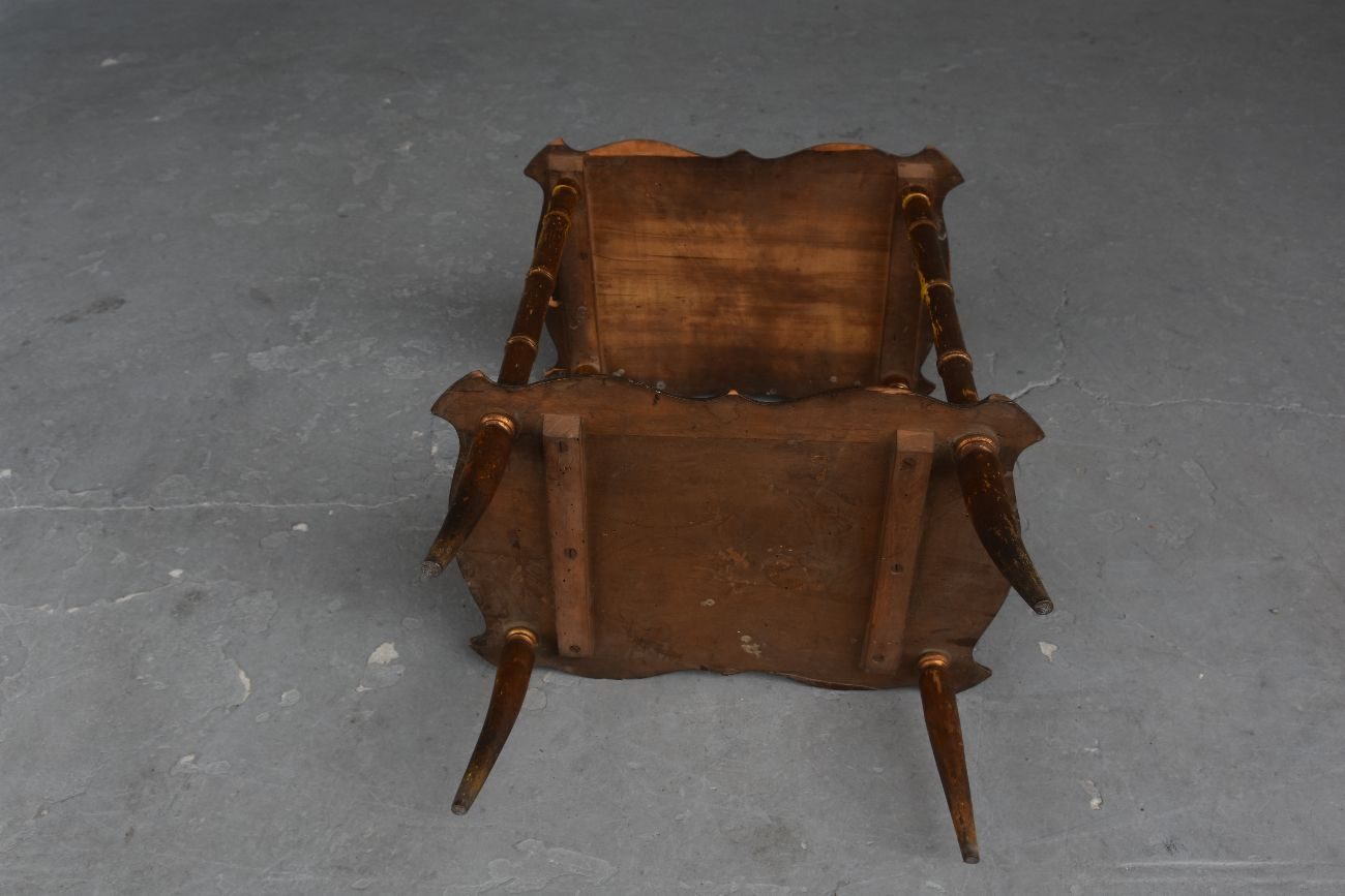 Table à thé double plateau Art Nouveau 1900