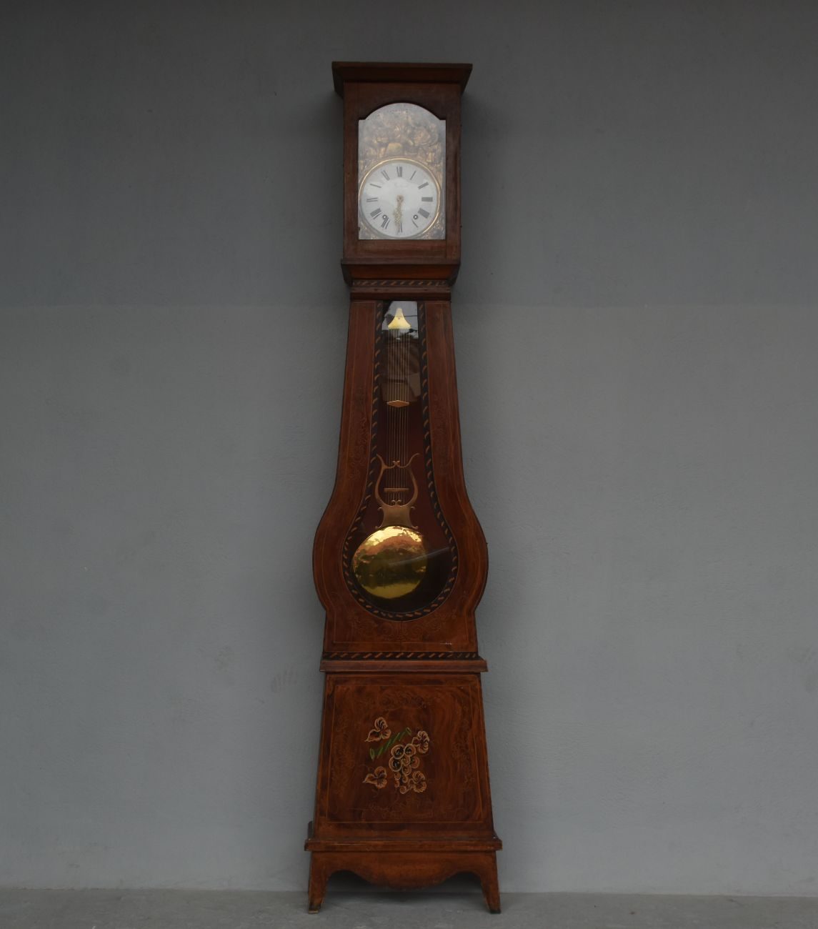 Pendule comtoise peinte époque XIXème