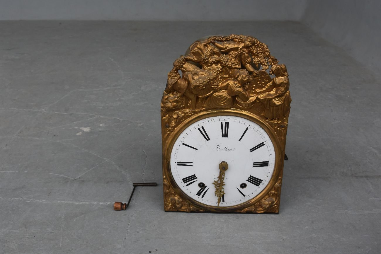 Pendule comtoise peinte époque XIXème