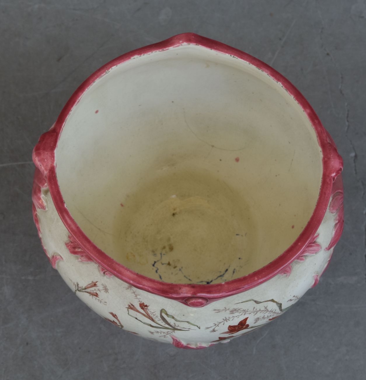 Cache pot Art Nouveau céramique numéroté 538