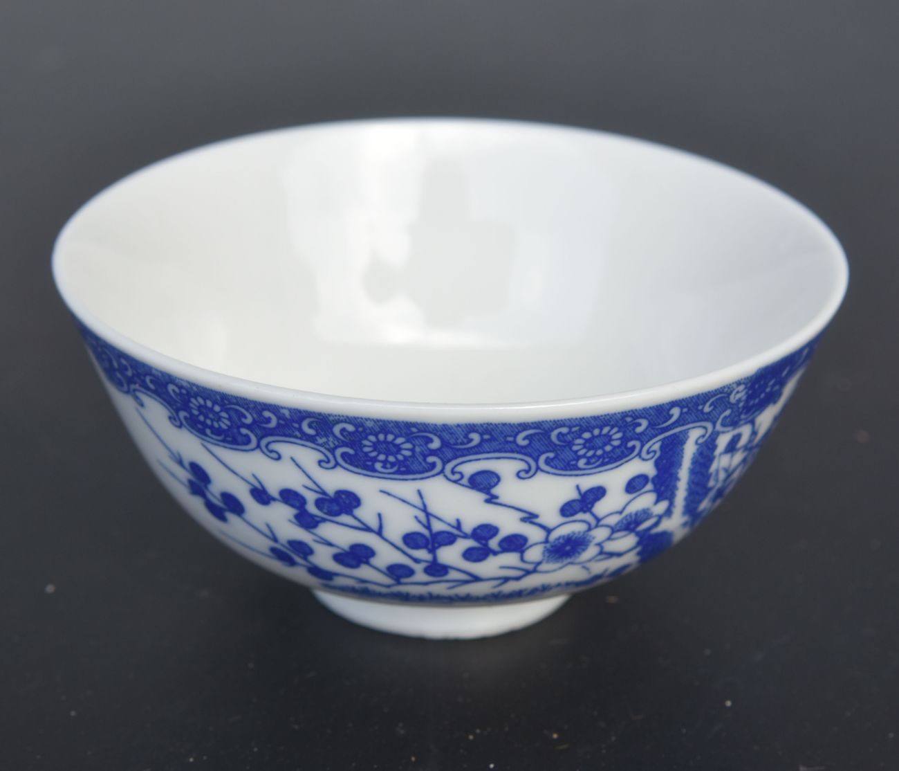 Service à thé en porcelaine Japonaise blanc bleu