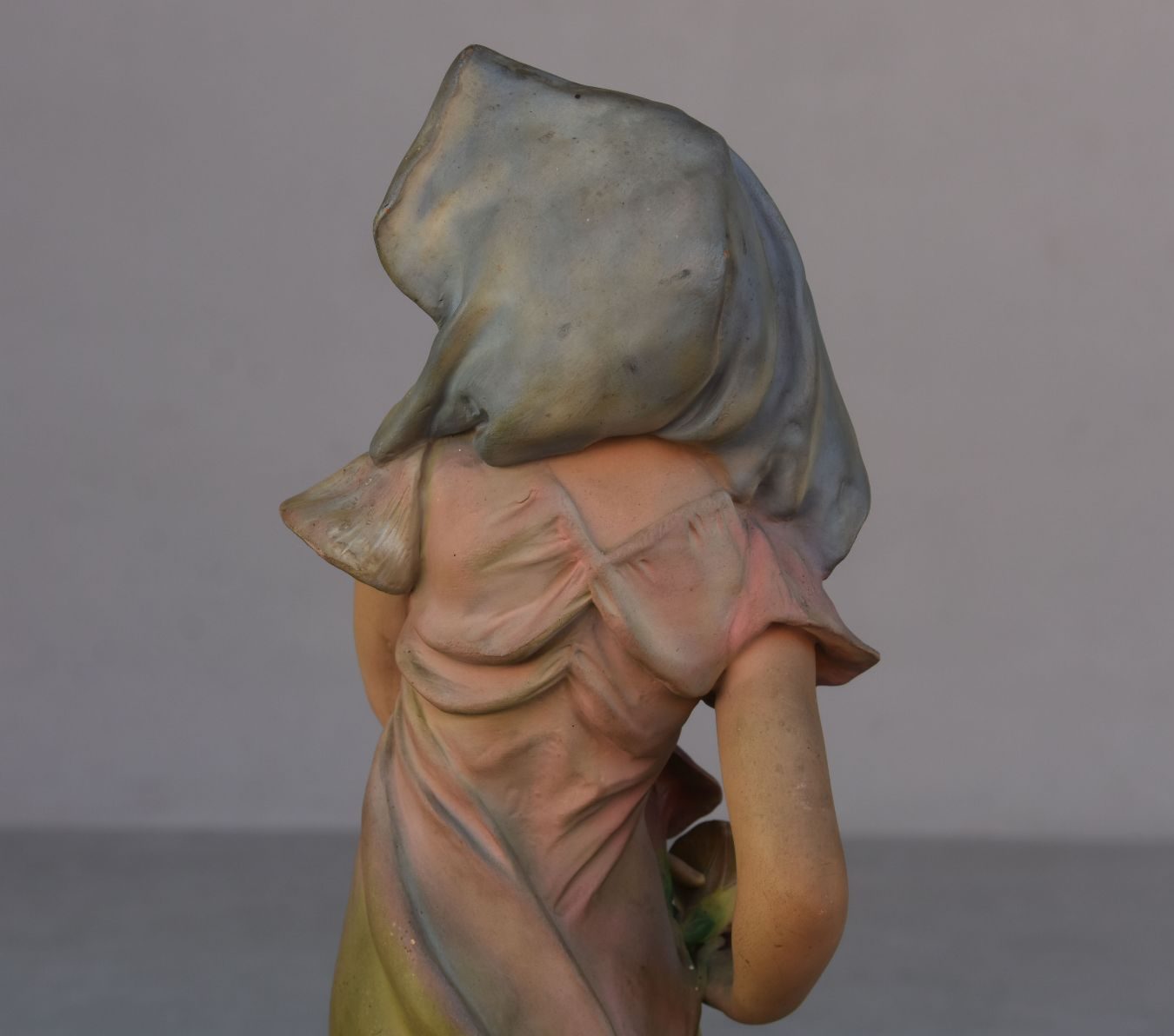 Statuette Art Nouveau vers 1900 par Luigi Vergnano "Les violettes" 