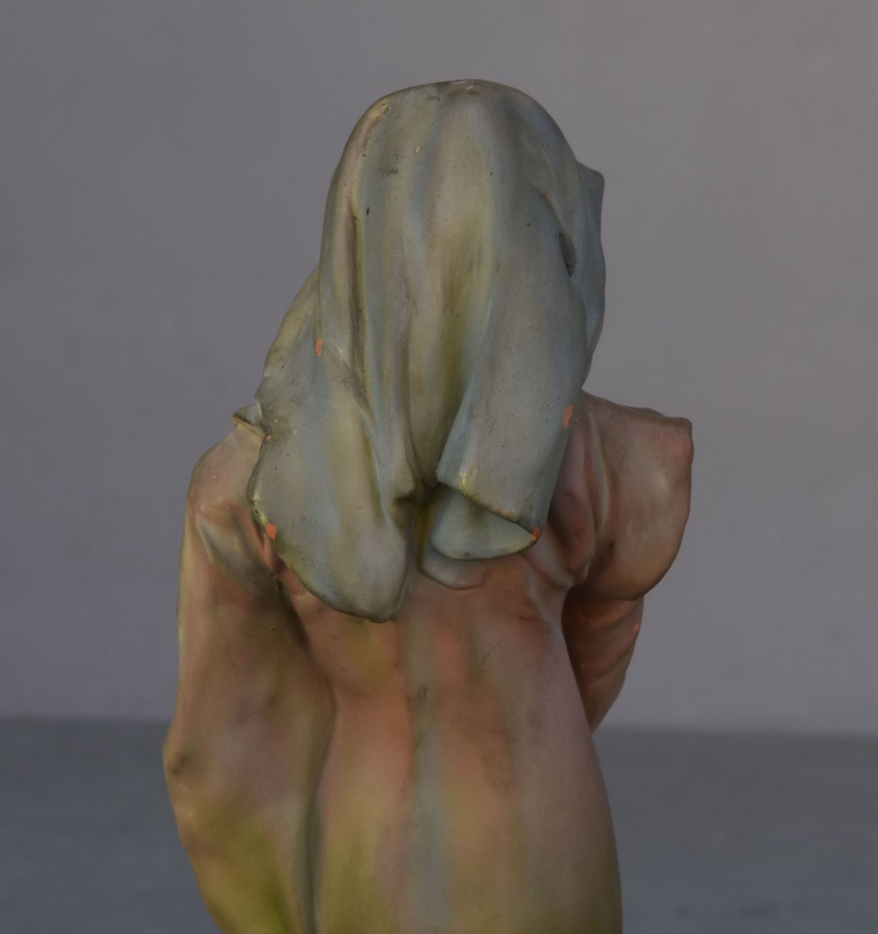 Statuette Art Nouveau vers 1900 par Luigi Vergnano "Les violettes" 