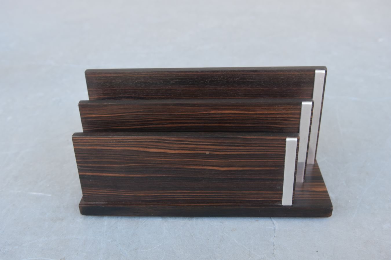 Porte lettre et set de bureau en macassar Art déco 1930