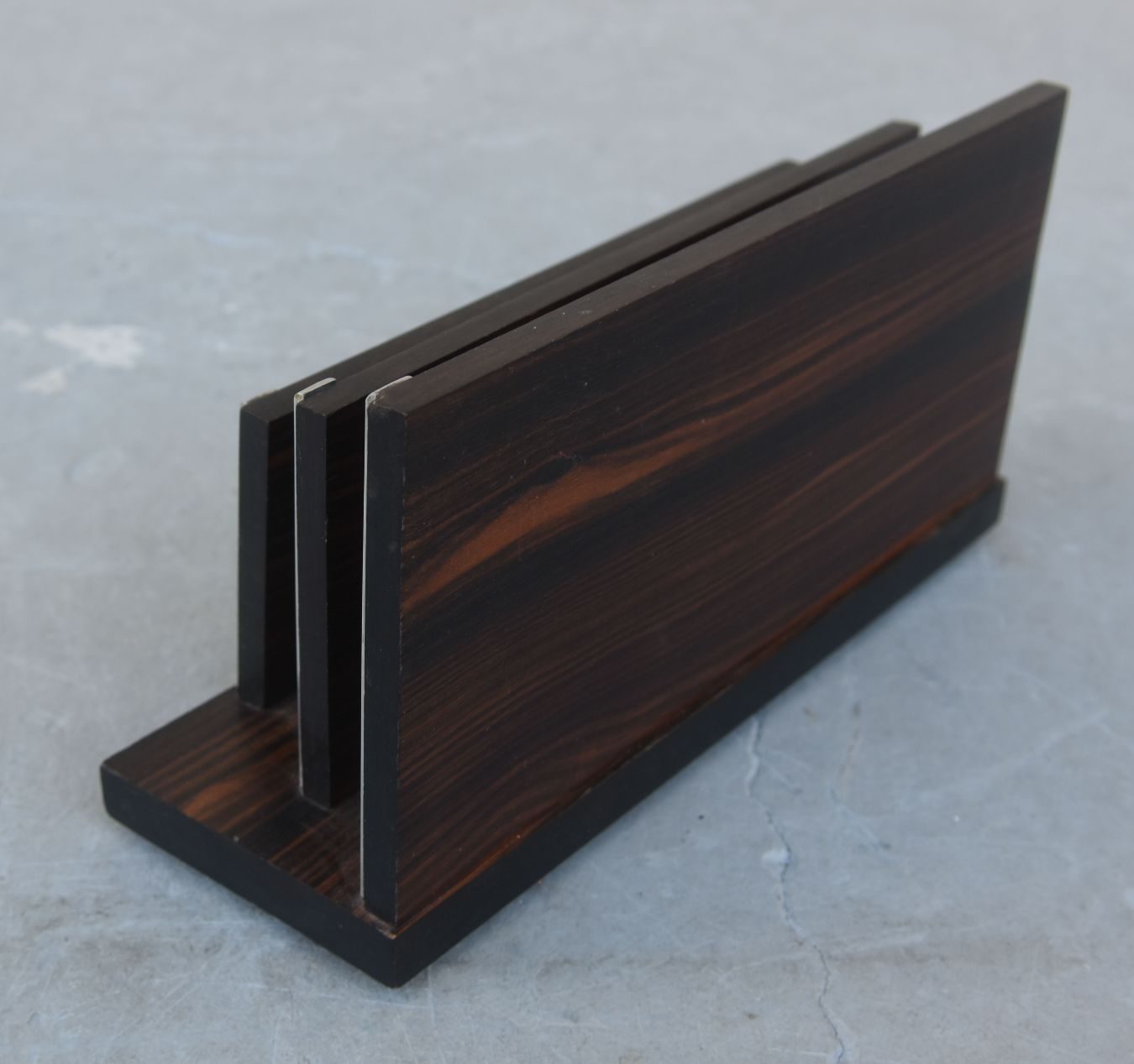 Porte lettre et set de bureau en macassar Art déco 1930