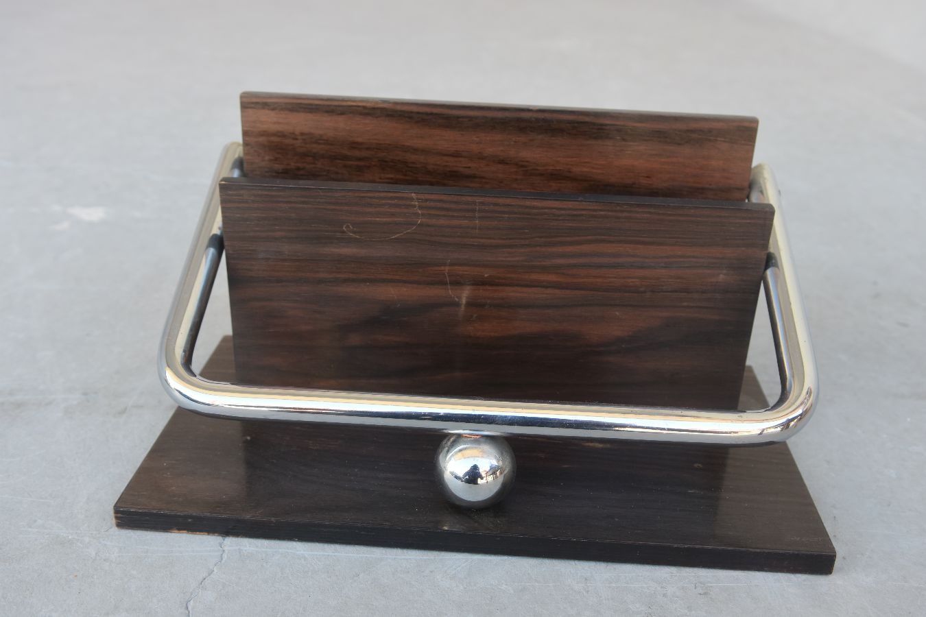 Porte lettre et set de bureau en macassar Art déco 1930