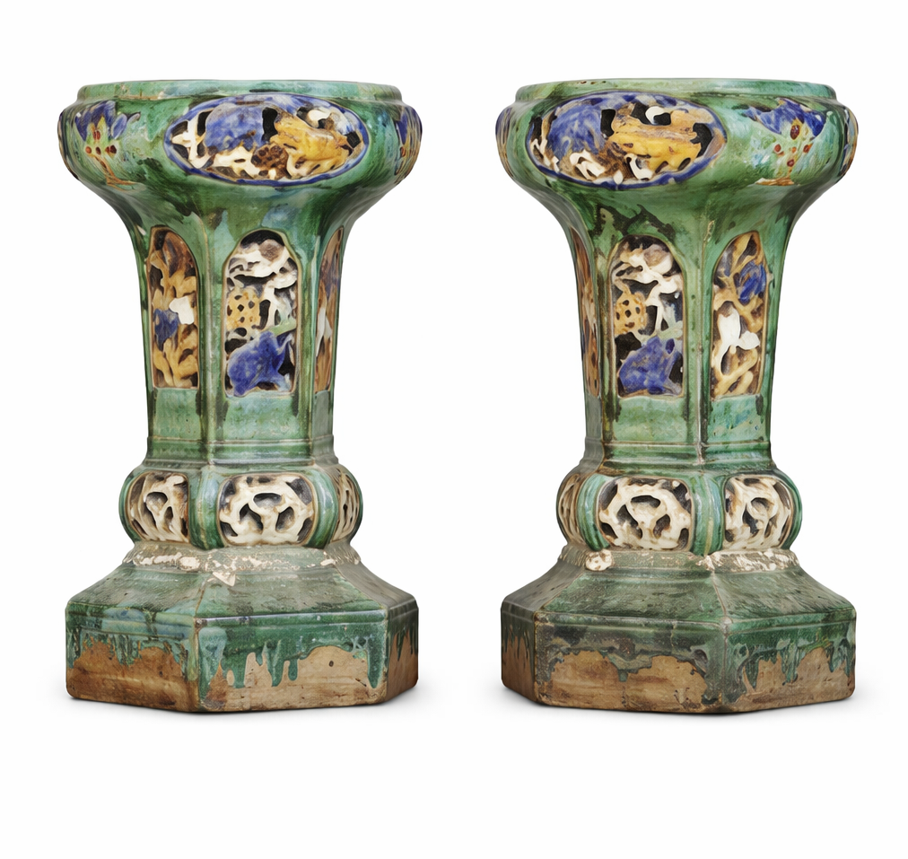 Sellettes céramique chinoise XIXème (paire)