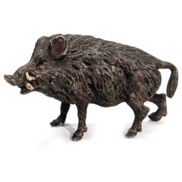 Sculpture en bronze de sanglier - France