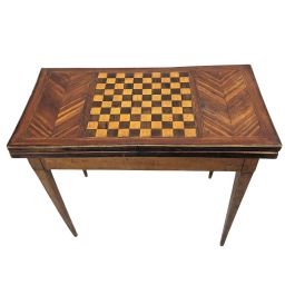 Table De Jeux Baroque échecs – Bois Massif – 4 Tiroirs – Palazzo INT