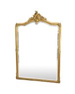 Miroir 182x124 bois et stuc doré Napoléon III époque XIXème