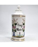 Pot de pharmacie en porcelaine de Paris d'époque 1850
