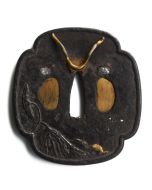 Tsuba ancien garde de Katana Japonais XIXème