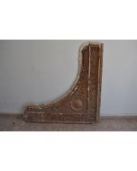 Moule ancien d'atelier de plâtrier staffeur - coin de plafond orientaliste 2