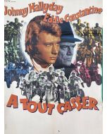 Affiche de cinéma des années 60 à tout casser avec Johnny Hallyday