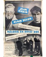 Affiche de cinéma des années 60 Mélodie en sous-sol
