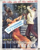 Affiche de cinéma des années 60 la panthère de Ratana