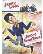 Affiche de cinéma des années 60 Jerry souffre-douleur