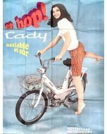 Affiche publicitaire des années 60 mobylettes Cady