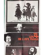 Affiche de cinéma des années 60 les 4 de l'ave maria