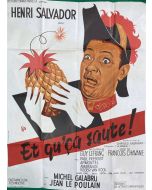 Affiche de cinéma des années 60 et qu'ça saute