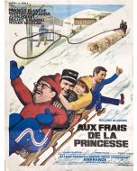 Affiche de cinéma des années 60 aux frais de la princesse