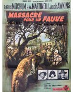 Affiche de cinéma des années 60 massacre pour un fauve