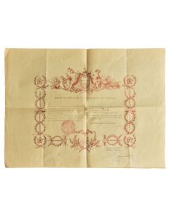 Brevet de chevalier de l'ordre royal du Cambodge