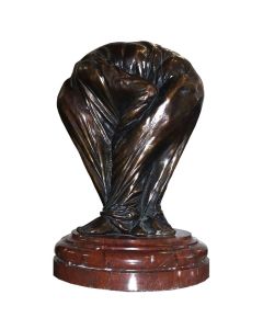 Statue en bronze femme drapée vers 1900 Bodard 