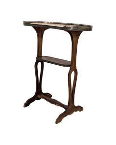 Petite table rognon dessus de marbre 