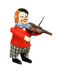 Jouet mécanique Schucco clown au violon Allemagne