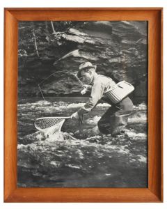 Photo sportive pêcheur das les années 50