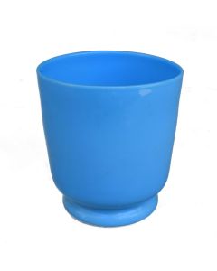 Cache-Pot en opaline bleue