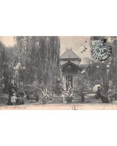Carte postale ancienne - Source communale d'Alet (Aude) établissement. 