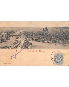 Carte postale ancienne - Souvenir de Rouen (76)