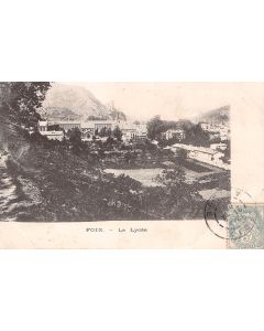 Carte postale ancienne - Foix - le lycée. 
