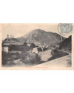 Carte postale ancienne - Foix (Ariège) le saint sauveur et l'Ariège
