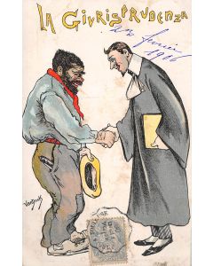 Carte postale ancienne - illustrateur, la GIURISPRUDENZA par VanDock