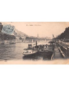 Carte postale ancienne - Lyon, le pont d'Ainay