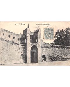 Carte postale ancienne - Cahors, la porte Saint Michel