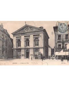Carte postale ancienne - Bourg, l'hôtel de Ville