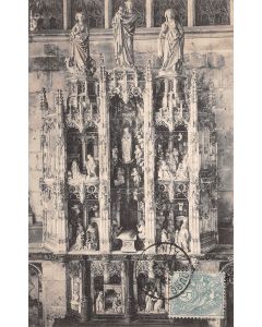 Carte postale ancienne - Le rétable de la chapelle de Bourg
