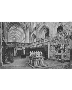 Carte postale ancienne - Église de Brou - le chœur 