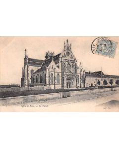 Carte postale ancienne - Église de Brou, la façade
