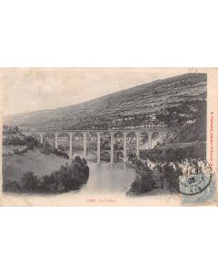 Carte postale ancienne - Cize, le viaduc (Ain 01)