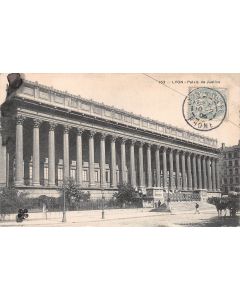 Carte postale ancienne - Lyon, palais de justice 