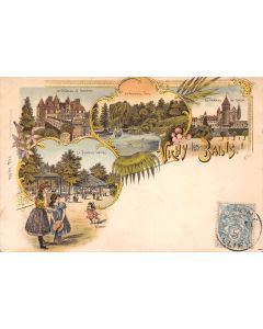 Carte postale ancienne - Vichy les bains carte souvenir