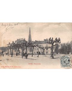 Carte postale ancienne - Bourg, place Joubert (01)