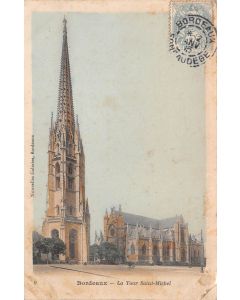Carte postale ancienne - Bordeaux la tour Saint Michel