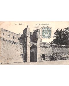 Carte postale ancienne - Cahors, la porte Saint Michel