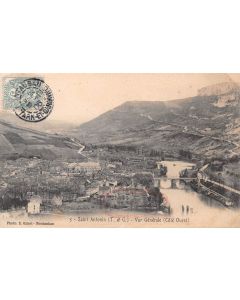 Carte postale ancienne - Saint Antonin (Tarn & Garonne) Vue générale